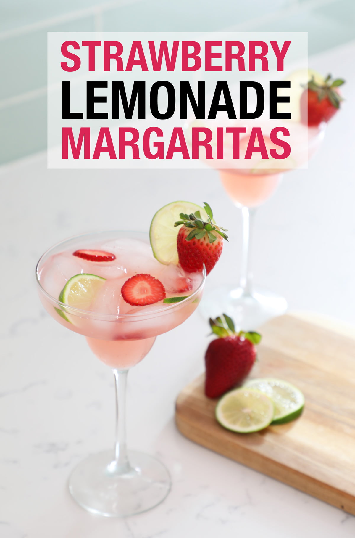 Strawberry Lemonade Margaritas