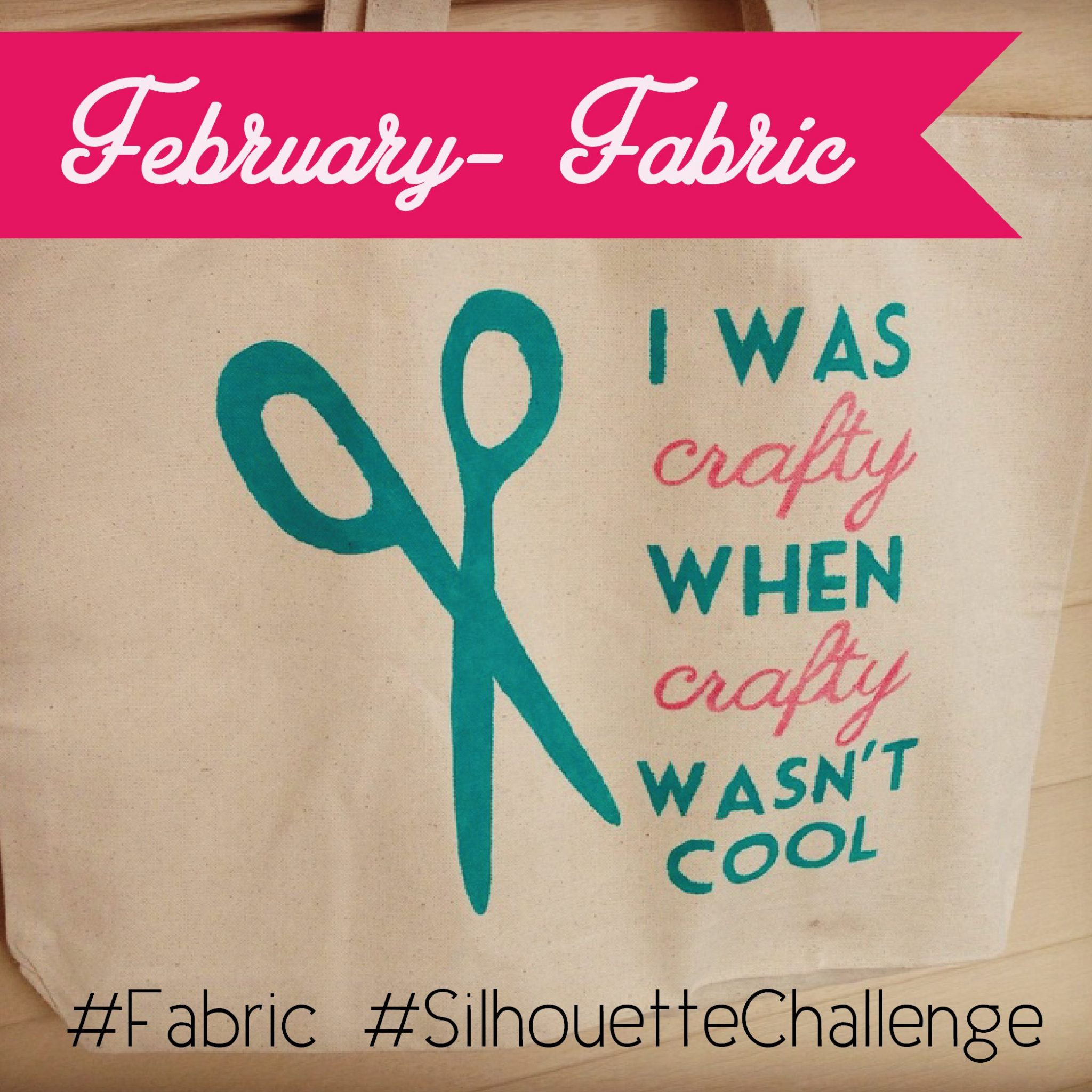 February Silhouette Fabric Challenge– Freezer Paper Stenciled Tote Bags