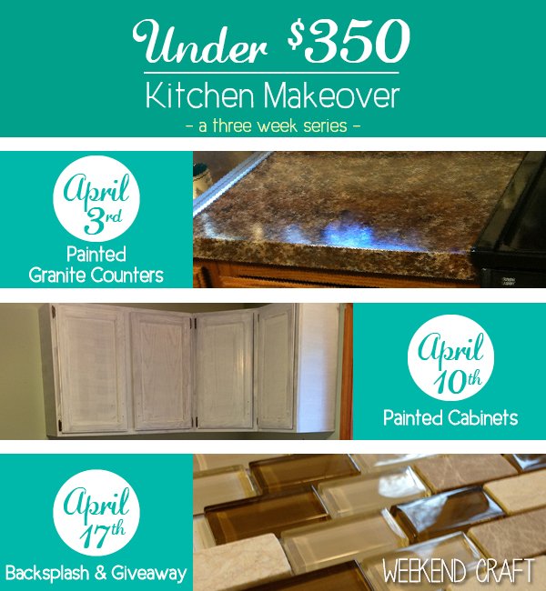 Under $350 Kitchen Makeover – Part Two Painted Kitchen Cabinets