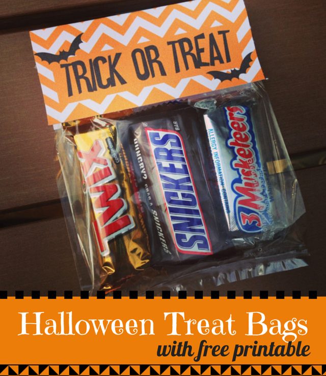 DIY Halloween Treat Bags with a Free Printable