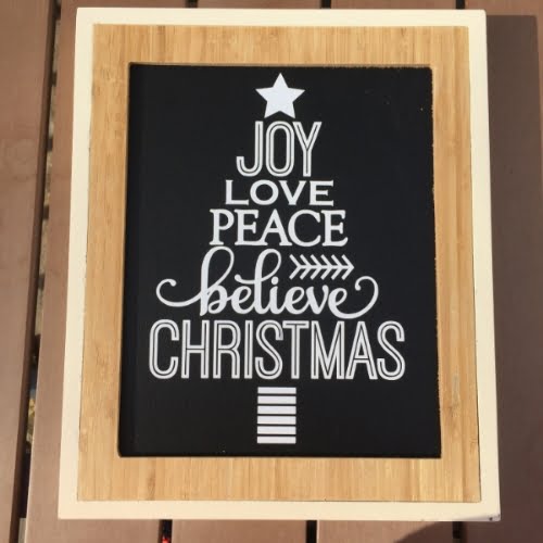 Chalkboard and Vinyl Christmas Signs