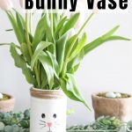 Painted Easter Bunny Vase