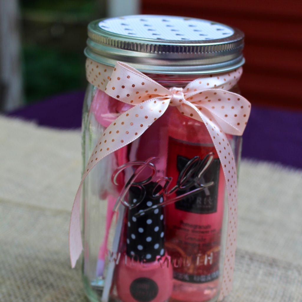 Manicure or Pedicure in a Mason Jar Gift Idea - Weekend Craft