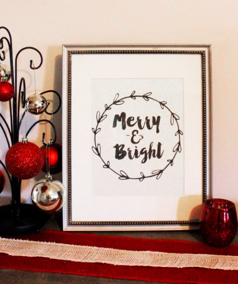 Merry & Bright Free Printable