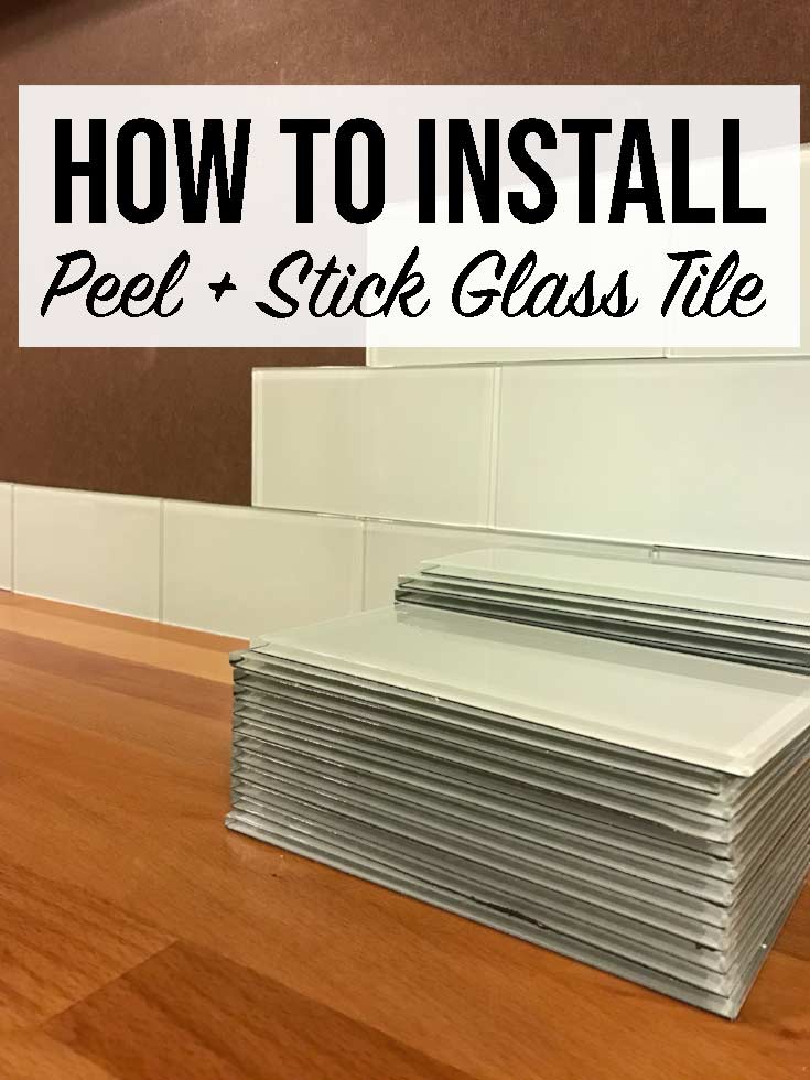 Installing Peel and Stick Glass Tiles Weekend Craft