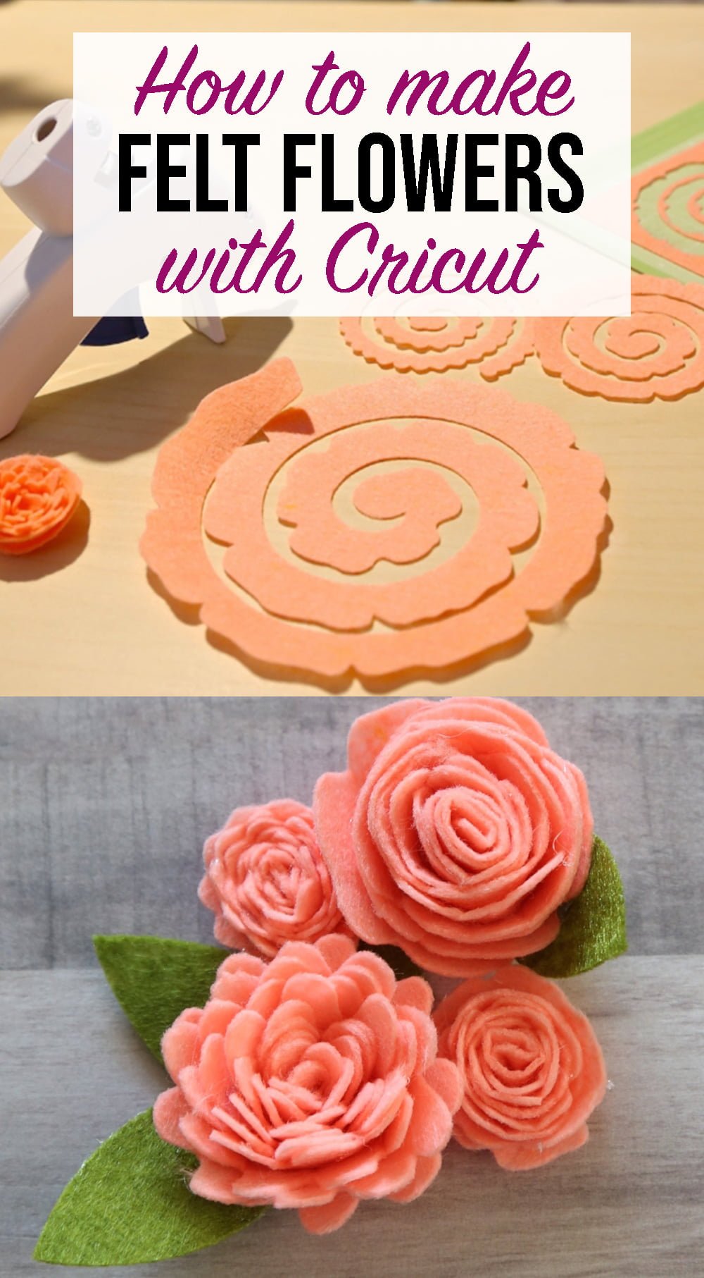 How to make felt flowers with your Cricut Weekend Craft
