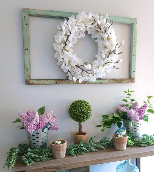 Late Spring Early Summer Decor with Fresh Lilacs