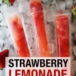 Strawberry Lemonade vodka freeze pop