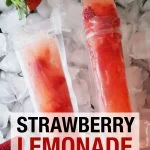 Strawberry Lemonade Vodka Freeze Pops