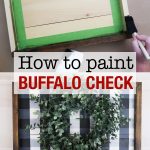 How to paint buffalo check plaid