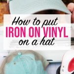 How to put iron on vinyl on a hat