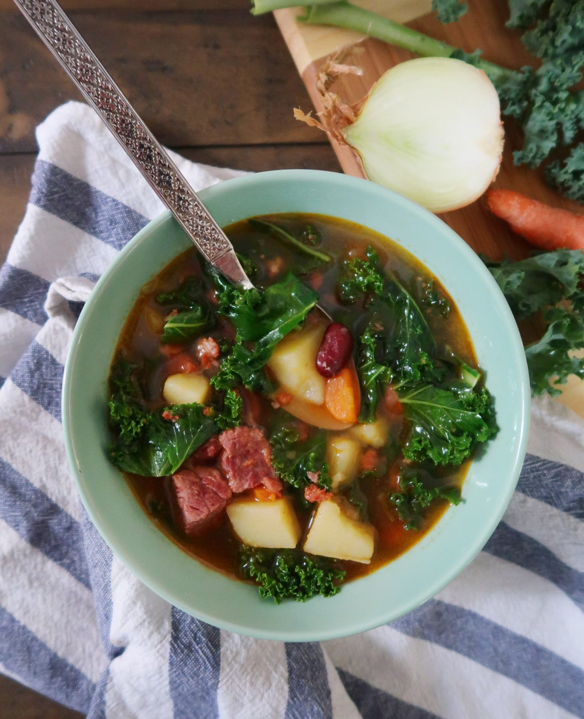 Instant Pot Portuguese Kale Soup