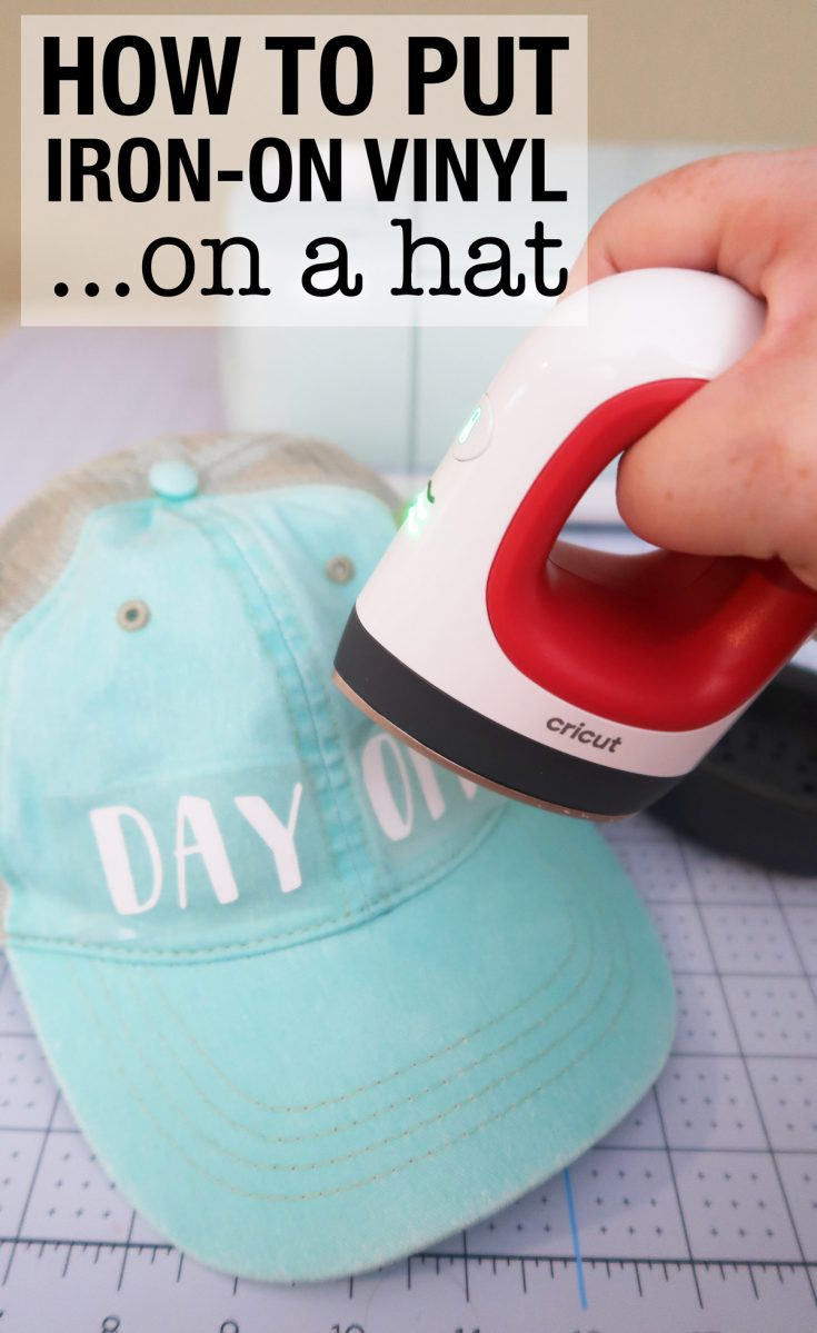 how-to-put-iron-on-vinyl-on-a-hat-with-cricut-explore-air-2-weekend-craft