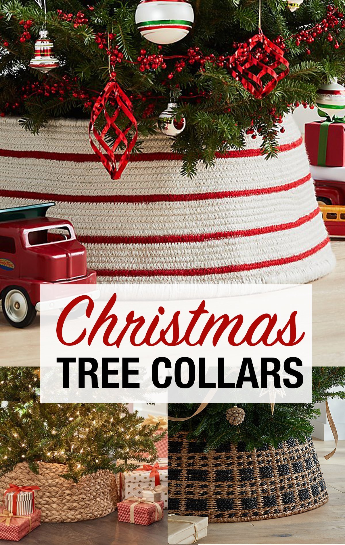 Christmas Tree Collars and Baskets - Weekend Craft