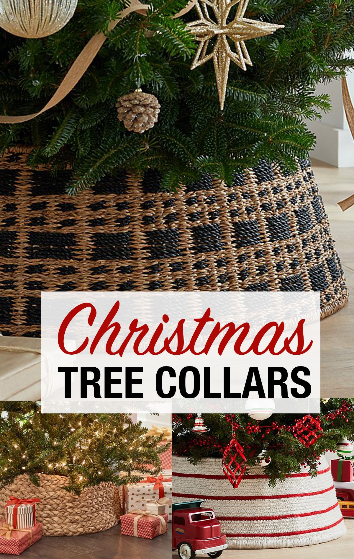 Christmas Tree Collars and Baskets - Weekend Craft