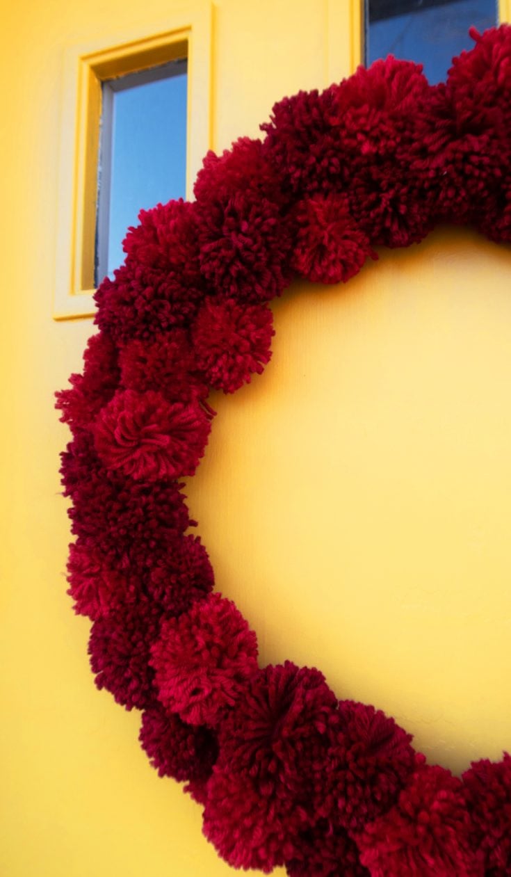 How To Make A Pom Pom Wreath Weekend Craft