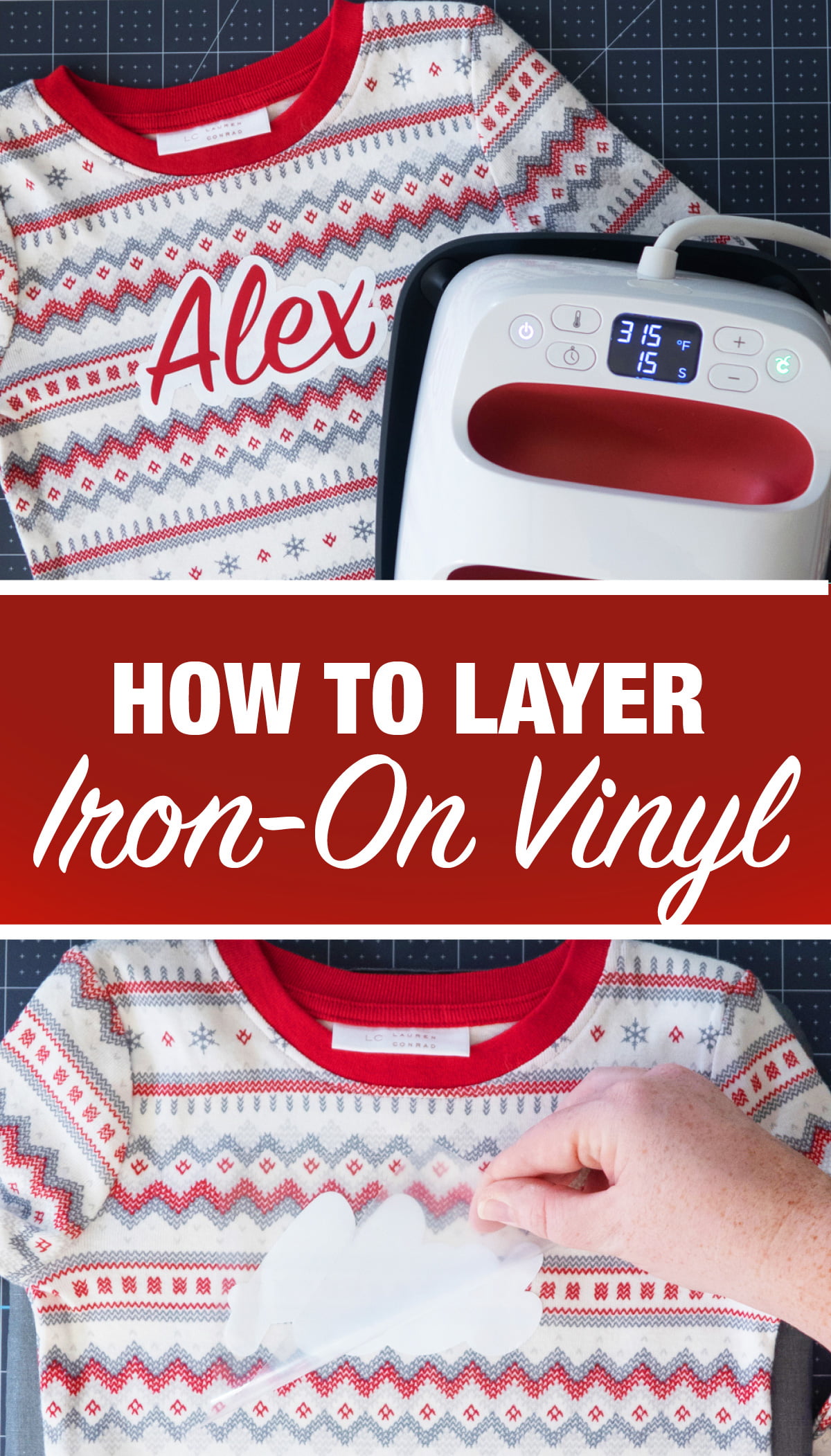 How To Layer Iron On Vinyl