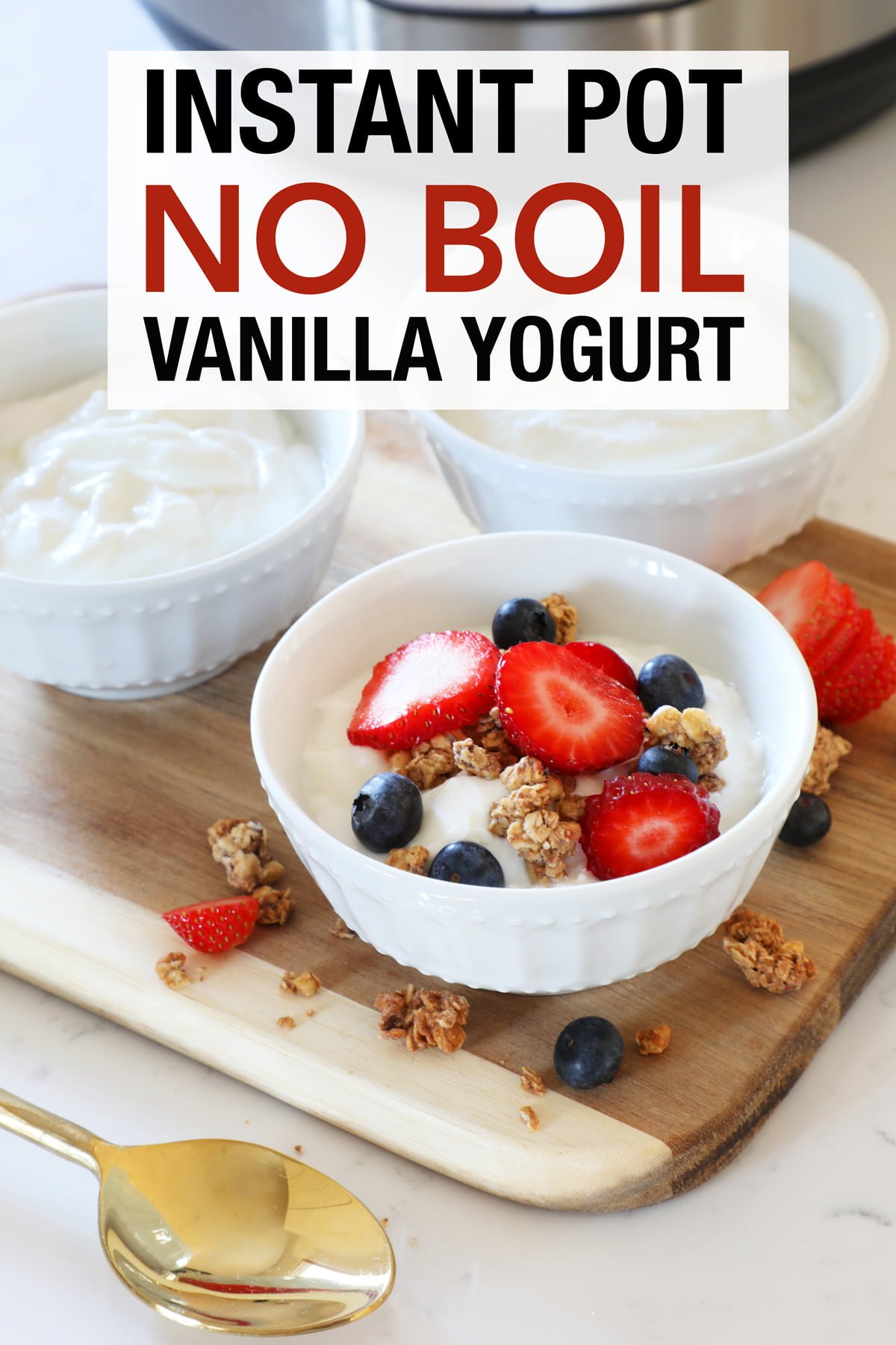 Instant Pot Vanilla Yogurt Weekend Craft