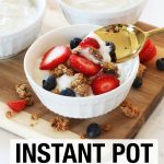 Instant Pot Vanilla Yogurt