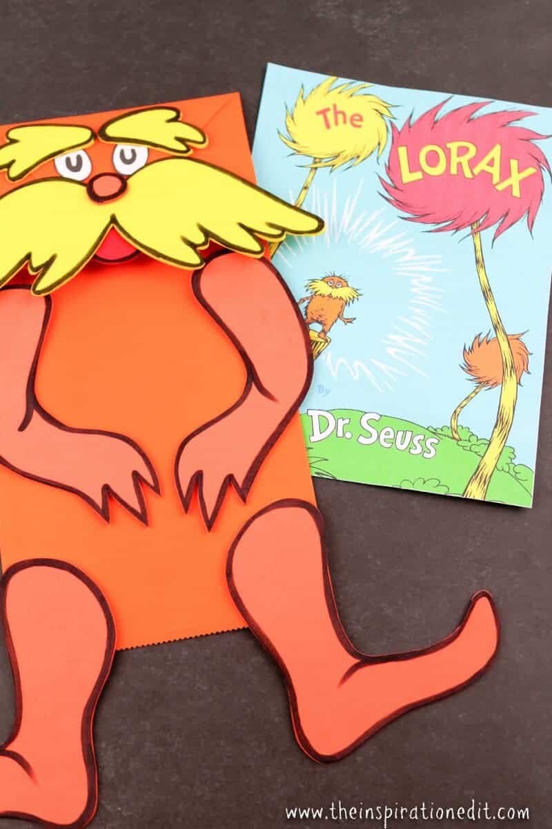 The Lorax Paper Bag Puppet And Free Printable