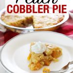 Peach Cobbler Pie