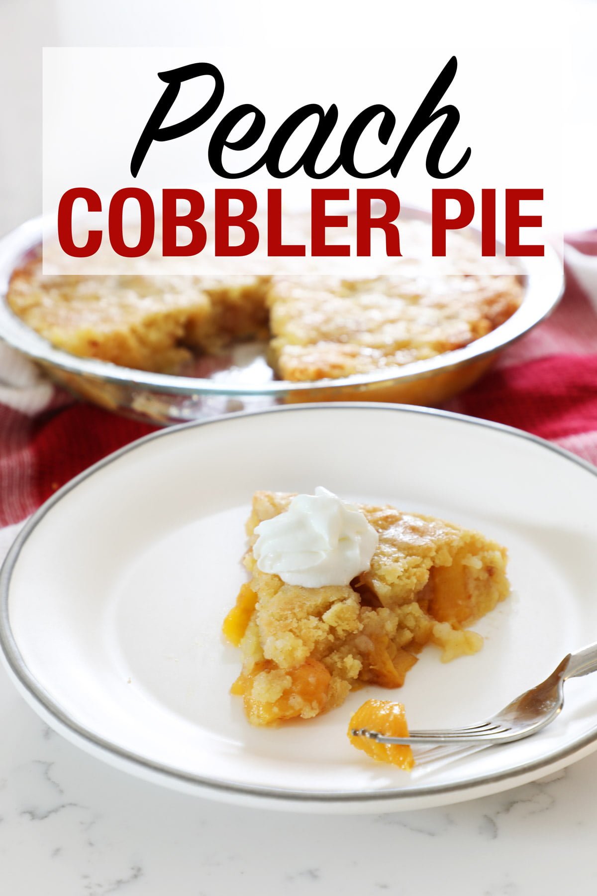 Peach Cobbler Pie