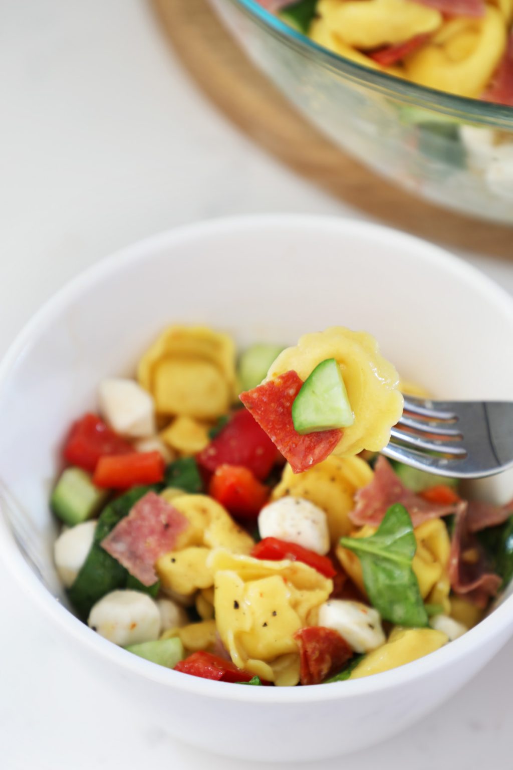 Antipasto Tortellini Pasta Salad - Weekend Craft