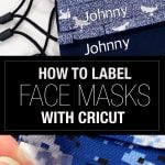 How to label Face Mask with Cricut