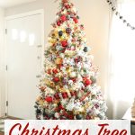 Christmas Tree with Plaid Ribbon