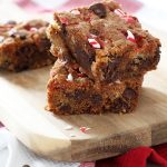 peppermint chocolate chip cookie bars