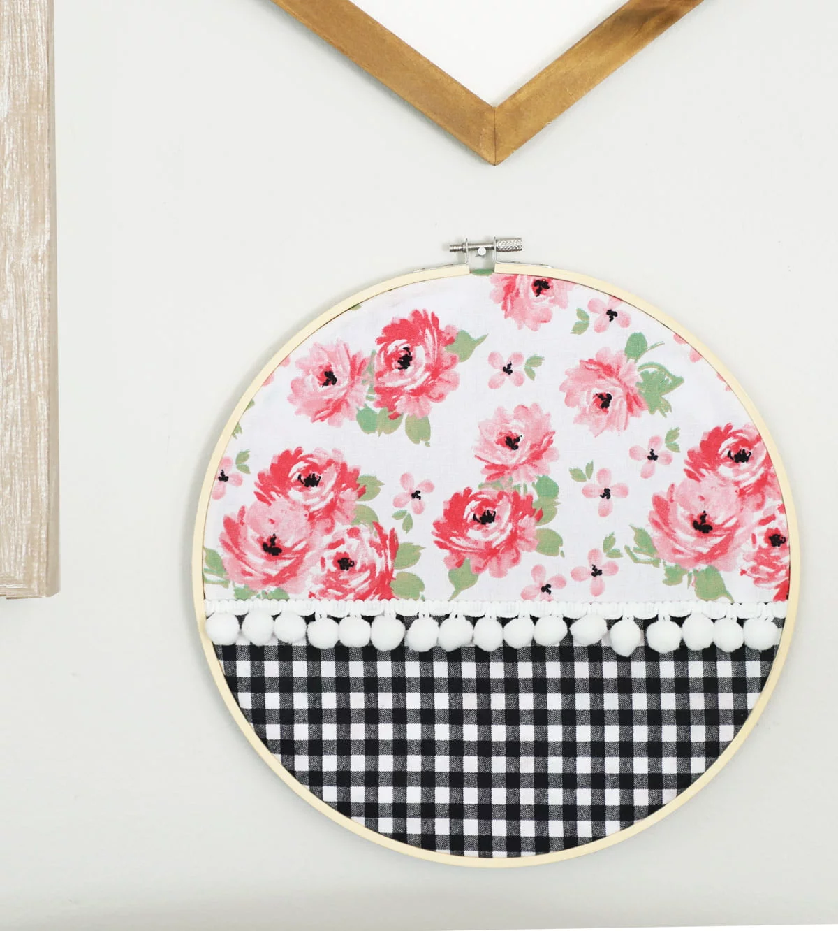 No Sew Embroidery Hoop Art
