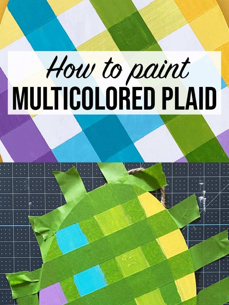 How To Paint Multicolored Plaid Weekend Craft