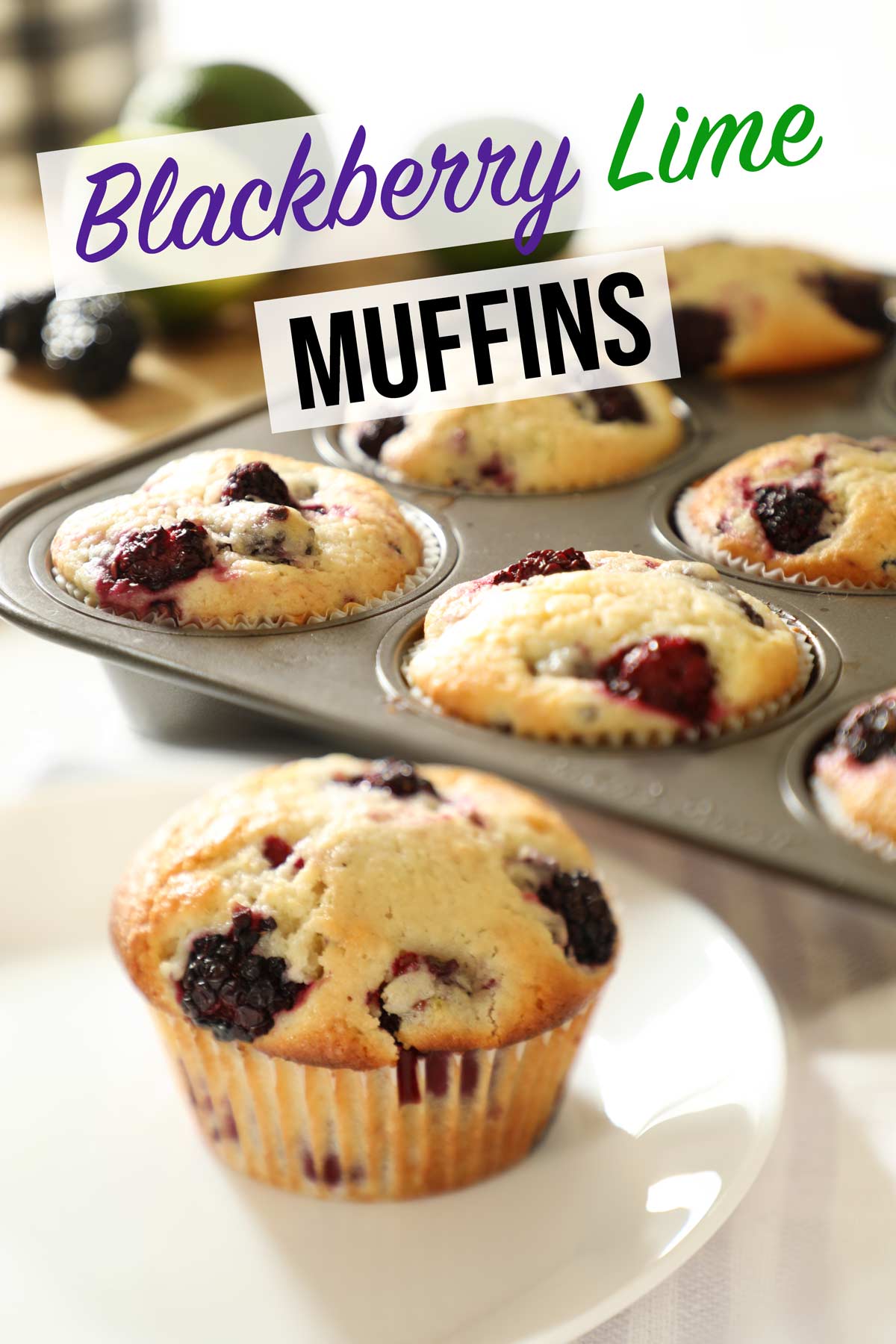 Blackberry Lime Muffins