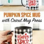 Buffalo Check Pumpkin Spice Mug Press