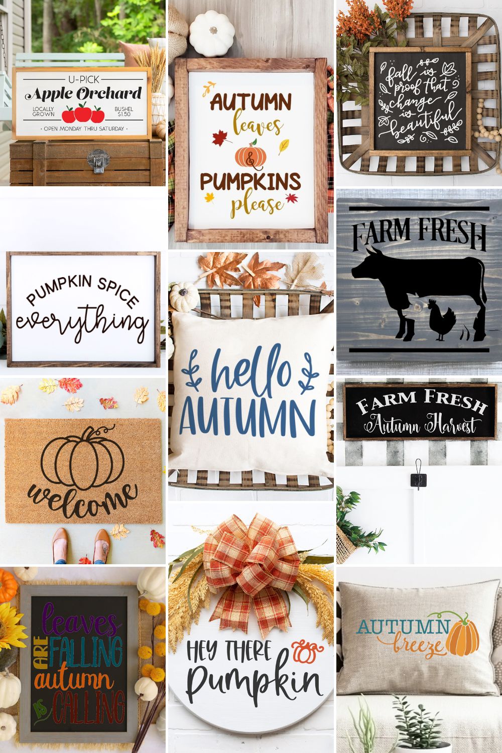 Fall Farmhouse SVGs