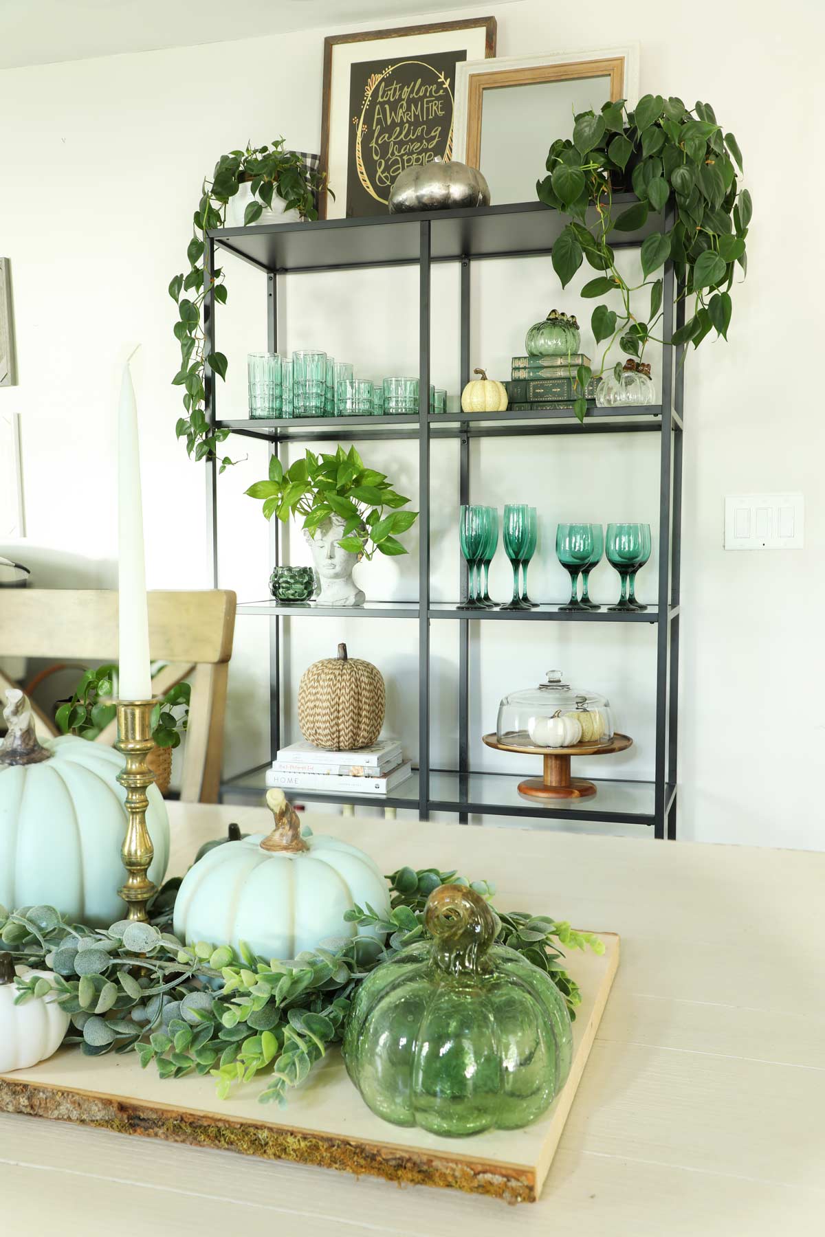 Teal Fall Farmhouse Decor