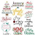16 Free Christmas SVGs