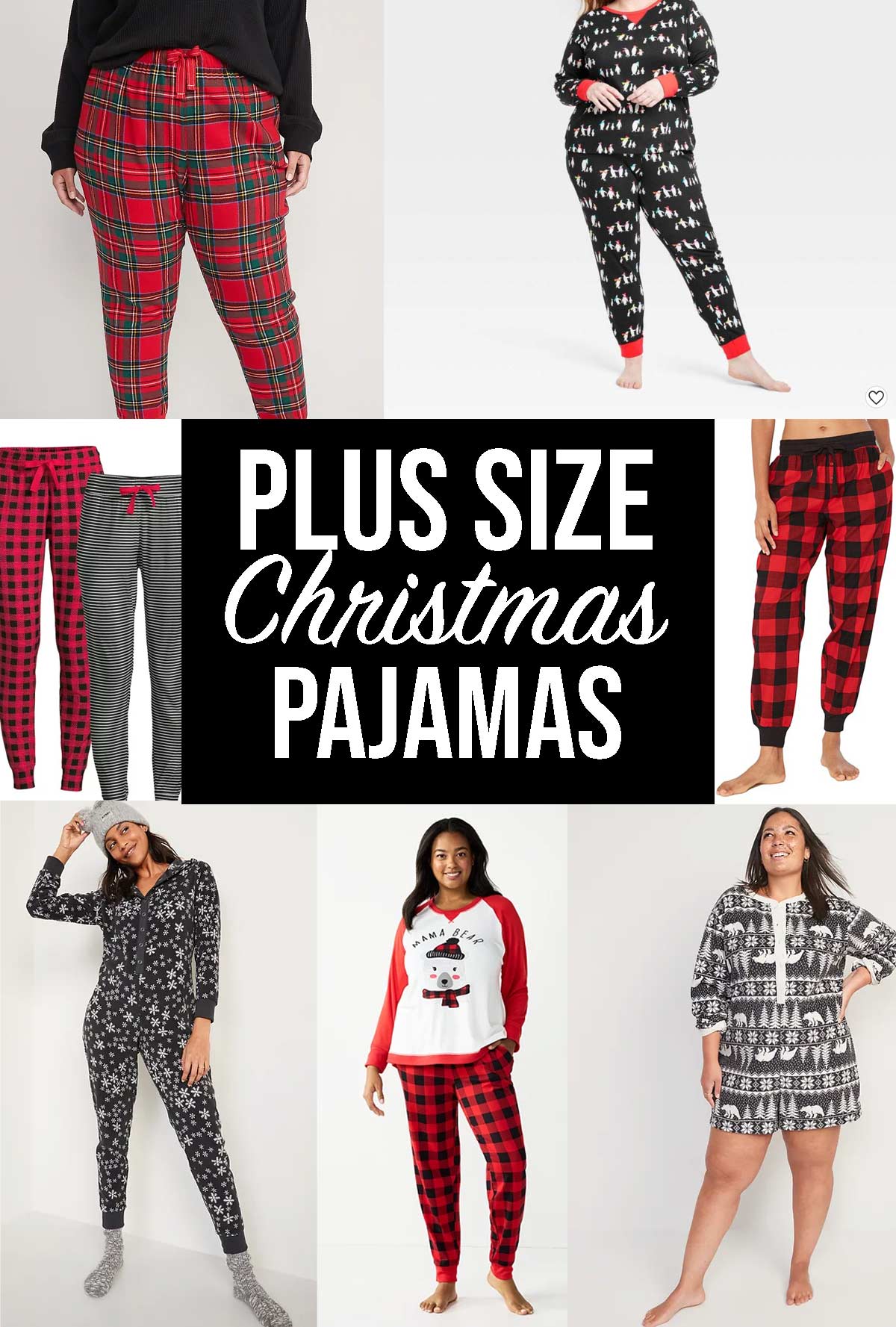 Plus Size Christmas Pajamas Weekend Craft
