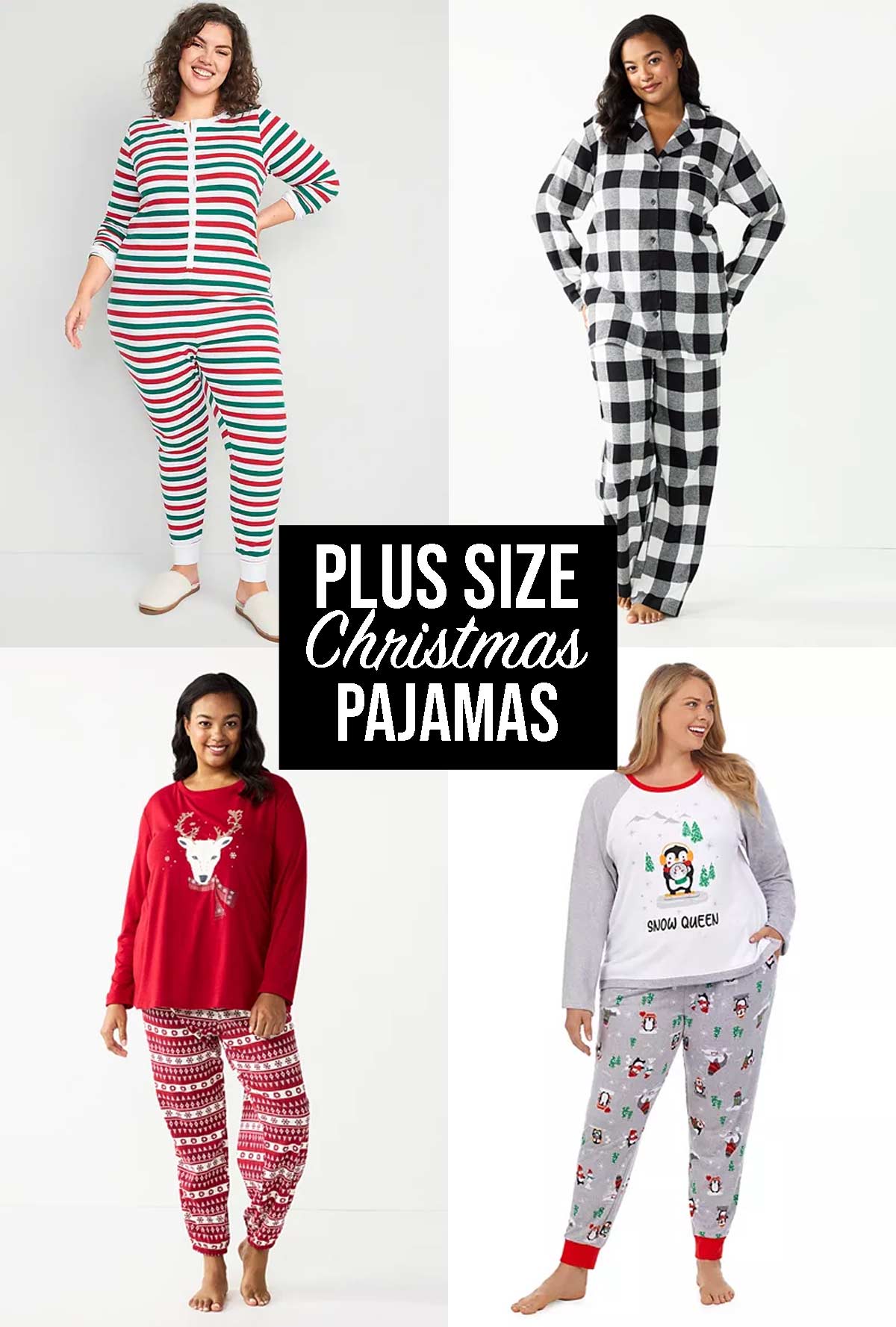 Plus Size Christmas Pajamas - Weekend Craft