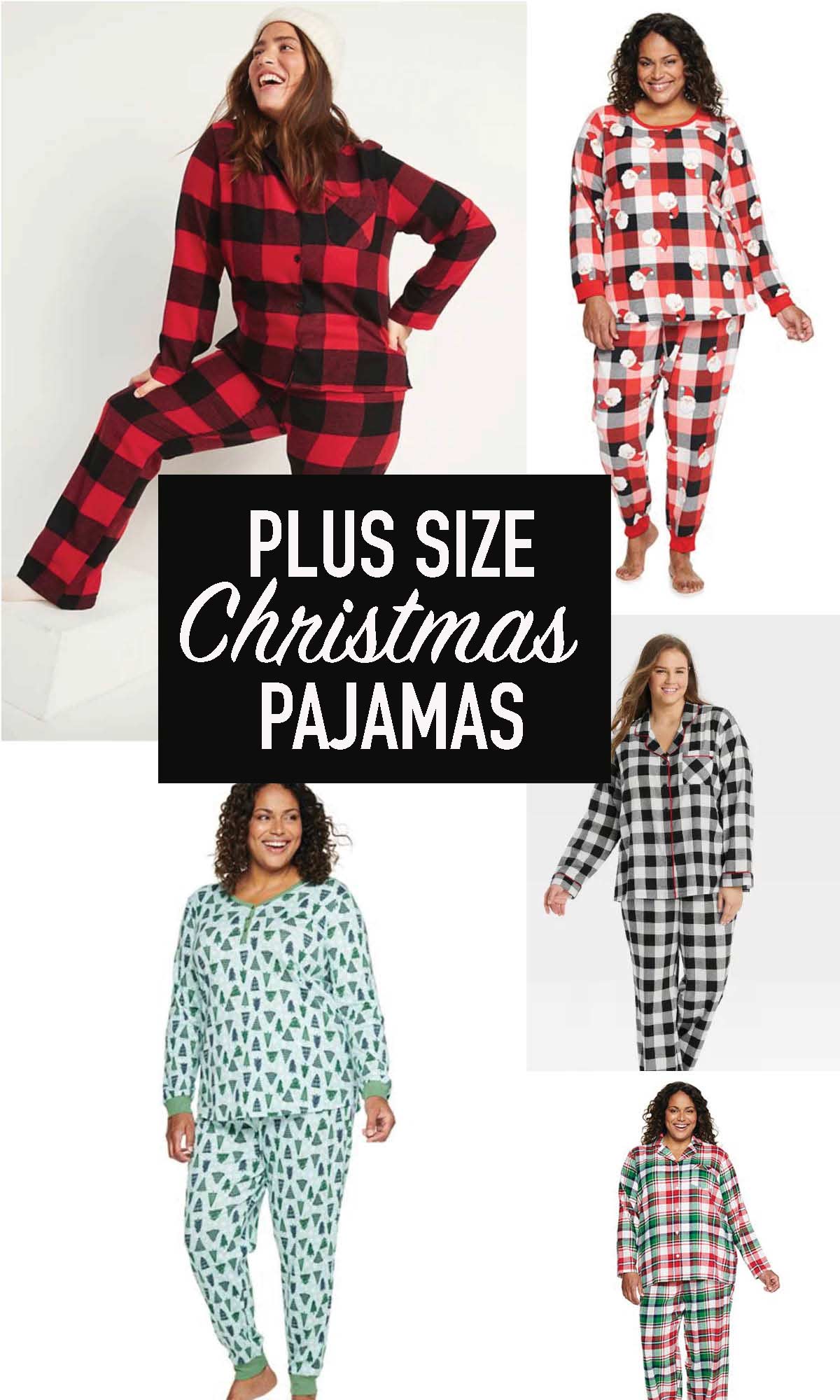 Plus Size Christmas Pajamas - Weekend Craft