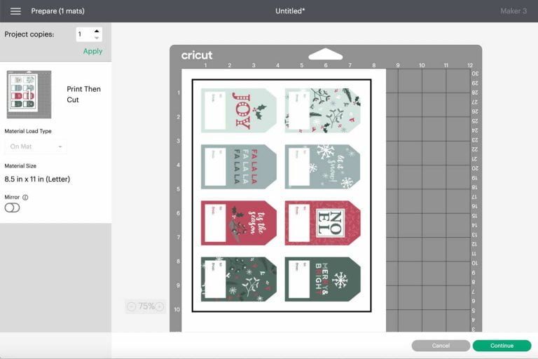 Printable Christmas Gift Tags - Weekend Craft