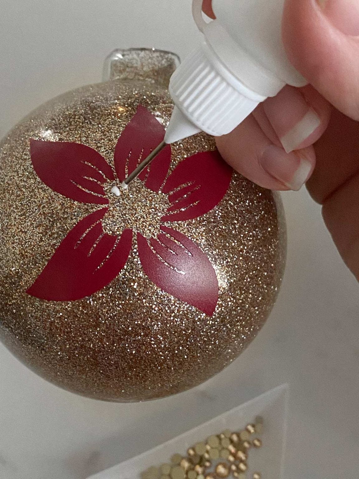 DIY Rhinestone Ornament Weekend Craft