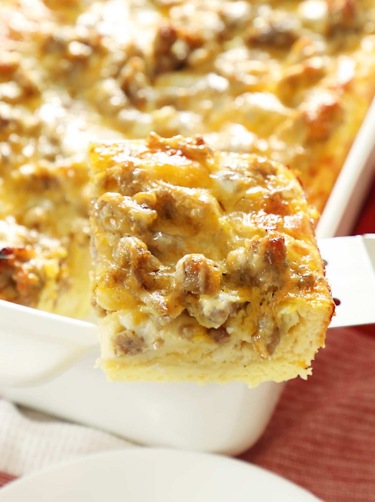 Breakfast Casserole with biscuits