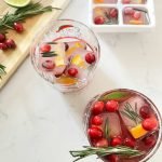 infused ice cubes cocktail