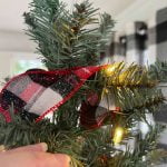 how to put ribbon on a Christmas tree