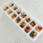 fruit infused ice cubes