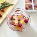 infused ice cubes cocktail