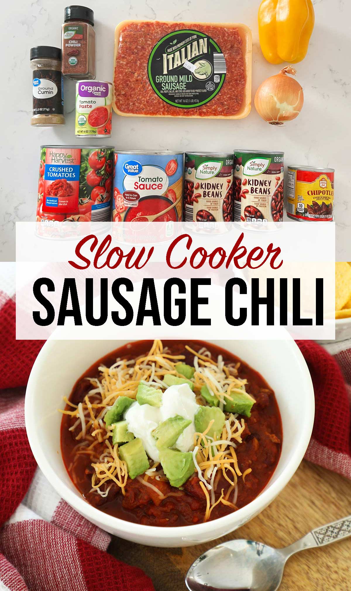 Slow Cooker Sausage Chili Weekend Craft
