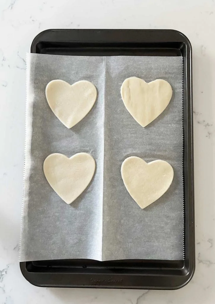 heart shaped homemade poptarts