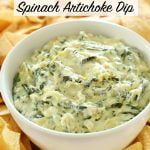 Baked Feta Spinach and Artichoke Dip
